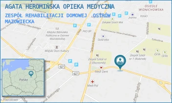 ZESPÓŁ REHABILITACJI DOMOWEJ - AGATA HEROMIŃSKA OPIEKA MEDYCZNA - DUBOIS 23,  OSTRÓW MAZOWIECKA