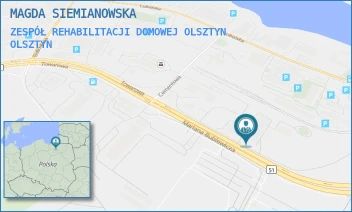 ZESPÓŁ REHABILITACJI DOMOWEJ OLSZTYN - MAGDA SIEMIANOWSKA - CEMENTOWA 3,  OLSZTYN