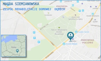 ZESPÓŁ REHABILITACJI DOMOWEJ - MAGDA SIEMIANOWSKA - UL. KRAKOWSKA 75,  DĘBICA