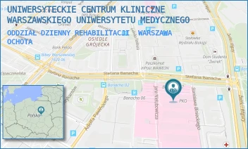ODDZIAŁ DZIENNY REHABILITACJI - UNIWERSYTECKIE CENTRUM KLINICZNE WARSZAWSKIEGO UNIWERSYTETU MEDYCZNEGO - STEFANA BANACHA 1A,  WARSZAWA OCHOTA