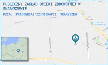 DZIAŁ (PRACOWNIA)FIZJOTERAPII - PUBLICZNY ZAKŁAD OPIEKI ZDROWOTNEJ W SKARYSZEWIE - SKŁODOWSKIEJ 12,  SKARYSZEW