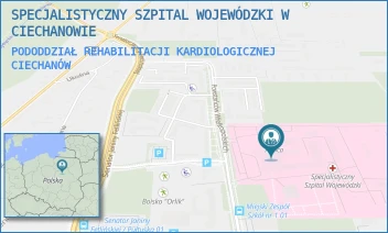 PODODDZIAŁ REHABILITACJI KARDIOLOGICZNEJ - SPECJALISTYCZNY SZPITAL WOJEWÓDZKI W CIECHANOWIE - POWST. WIELKOPOLSKICH 2,  CIECHANÓW