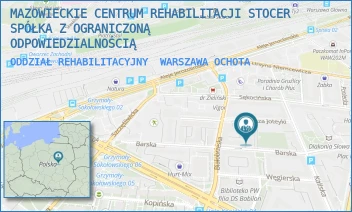 ODDZIAŁ REHABILITACYJNY - MAZOWIECKIE CENTRUM REHABILITACJI STOCER SPÓŁKA Z OGRANICZONĄ ODPOWIEDZIALNOŚCIĄ - BARSKA 16/20,  WARSZAWA OCHOTA