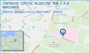 ODDZIAŁ REHABILITACJI MEDYCZNEJ - CENTRALNY SZPITAL KLINICZNY MSW I A W WARSZAWIE - BOLESŁAWA PRUSA 1/3,  OTWOCK