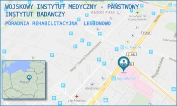 PORADNIA REHABILITACYJNA - WOJSKOWY INSTYTUT MEDYCZNY - PAŃSTWOWY INSTYTUT BADAWCZY - ZEGRZYŃSKA 8,  LEGIONOWO