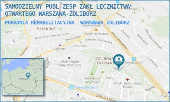 PORADNIA REHABILITACYJNA - SAMODZIELNY PUBL ZESP ZAKŁ LECZNICTWA OTWARTEGO WARSZAWA-ŻOLIBORZ - SZAJNOCHY 8,  WARSZAWA ŻOLIBORZ