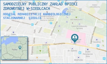 ODDZIAŁ REHABILITACJI KARDIOLOGICZNEJ STACJONARNEJ - SAMODZIELNY PUBLICZNY ZAKŁAD OPIEKI ZDROWOTNEJ W SIEDLCACH - STAROWIEJSKA 15,  SIEDLCE