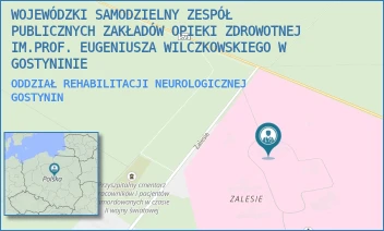 ODDZIAŁ REHABILITACJI NEUROLOGICZNEJ - WOJEWÓDZKI SAMODZIELNY ZESPÓŁ PUBLICZNYCH ZAKŁADÓW OPIEKI ZDROWOTNEJ IM.PROF. EUGENIUSZA WILCZKOWSKIEGO W GOSTYNINIE - ZALESIE 1,  GOSTYNIN