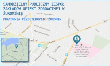 PRACOWNIA FIZJOTERAPII - SAMODZIELNY PUBLICZNY ZESPÓŁ ZAKŁADÓW OPIEKI ZDROWOTNEJ W ŻUROMINIE - SZPITALNA 56,  ŻUROMIN