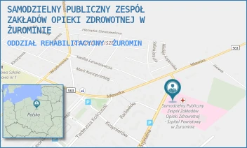 ODDZIAŁ REHABILITACYJNY - SAMODZIELNY PUBLICZNY ZESPÓŁ ZAKŁADÓW OPIEKI ZDROWOTNEJ W ŻUROMINIE - SZPITALNA 56,  ŻUROMIN