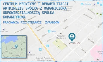 PRACOWNIA FIZJOTERAPII - CENTRUM MEDYCYNY I REHABILITACJI ARTKINEZIS SPÓŁKA Z OGRANICZONĄ ODPOWIEDZIALNOŚCIĄ SPÓŁKA KOMANDYTOWA - WIEJSKA 19/21,  ŻYRARDÓW