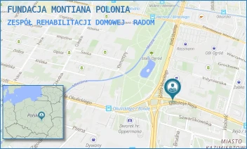 ZESPÓŁ REHABILITACJI DOMOWEJ - FUNDACJA MONTIANA POLONIA - MIKOŁAJA REJA 28,  RADOM