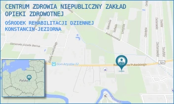 OŚRODEK REHABILITACJI DZIENNEJ - CENTRUM ZDROWIA ADAM MUSZYŃSKI SPÓŁKA KOMANDYTOWO-AKCYJNA - KAZIMIERZA PUŁASKIEGO 20B,  KONSTANCIN-JEZIORNA
