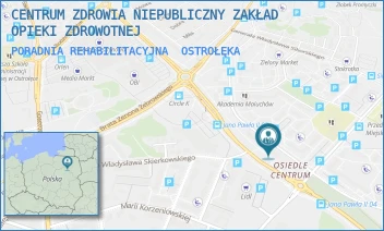 PORADNIA REHABILITACYJNA - CENTRUM ZDROWIA ADAM MUSZYŃSKI SPÓŁKA KOMANDYTOWO-AKCYJNA - PILECKIEGO 14,  OSTROŁĘKA