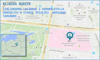 STACJONARNE LECZENIE I REHABILITACJA DOROSŁYCH W STANIE ŚPIĄCZKI - KLINIKA BUDZIK - LUDWIKA KONDRATOWICZA 8,  WARSZAWA TARGÓWEK