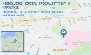 PODODDZIAŁ REHABILITACJI NEUROLOGICZNEJ - MIĘDZYLESKI SZPITAL SPECJALISTYCZNY W WARSZAWIE - BURSZTYNOWA 2,  WARSZAWA WAWER