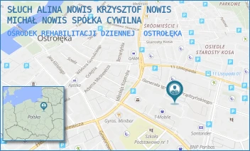 OŚRODEK REHABILITACJI DZIENNEJ - SŁUCH NOWIS SPÓŁKA Z OGRANICZONĄ ODPOWIEDZIALNOŚCIĄ - GEN. IGNACEGO PRĄDZYŃSKIEGO 4/2/02,  OSTROŁĘKA