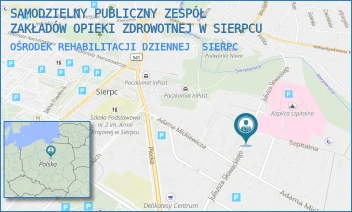 OŚRODEK REHABILITACJI DZIENNEJ - SAMODZIELNY PUBLICZNY ZESPÓŁ ZAKŁADÓW OPIEKI ZDROWOTNEJ W SIERPCU - SŁOWACKIEGO 32,  SIERPC