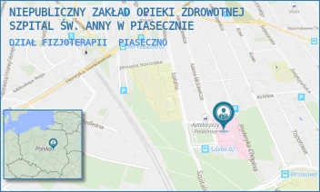 DZIAŁ FIZJOTERAPII - NIEPUBLICZNY ZAKŁAD OPIEKI ZDROWOTNEJ SZPITAL ŚW. ANNY W PIASECZNIE - MICKIEWICZA 39,  PIASECZNO
