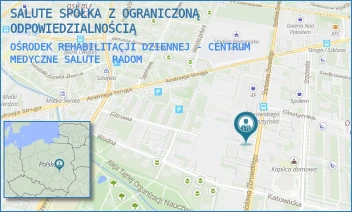 OŚRODEK REHABILITACJI DZIENNEJ - CENTRUM MEDYCZNE SALUTE - SALUTE SPÓŁKA Z OGRANICZONĄ ODPOWIEDZIALNOŚCIĄ - ZBROWSKIEGO 63,  RADOM