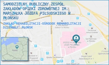ZAKŁAD REHABILITACJI-OŚRODEK REHABILITACJI DZIENNEJ - SAMODZIELNY PUBLICZNY ZESPÓŁ ZAKŁADÓW OPIEKI ZDROWOTNEJ IM. MARSZAŁKA JÓZEFA PIŁSUDSKIEGO W PŁOŃSKU - HENRYKA SIENKIEWICZA 7,  PŁOŃSK