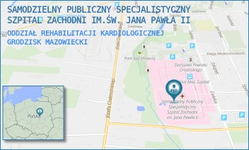 ODDZIAŁ REHABILITACJI KARDIOLOGICZNEJ - SAMODZIELNY PUBLICZNY SPECJALISTYCZNY SZPITAL ZACHODNI IM.ŚW. JANA PAWŁA II - DALEKA 11,  GRODZISK MAZOWIECKI
