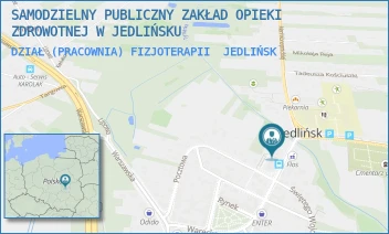 DZIAŁ (PRACOWNIA) FIZJOTERAPII - SAMODZIELNY PUBLICZNY ZAKŁAD OPIEKI ZDROWOTNEJ W JEDLIŃSKU - WARECKA 4,  JEDLIŃSK