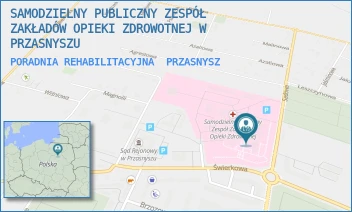 PORADNIA REHABILITACYJNA - SAMODZIELNY PUBLICZNY ZESPÓŁ ZAKŁADÓW OPIEKI ZDROWOTNEJ W PRZASNYSZU - SADOWA 9, PRZASNYSZ