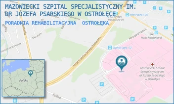PORADNIA REHABILITACYJNA - MAZOWIECKI SZPITAL SPECJALISTYCZNY IM. DR JÓZEFA PSARSKIEGO W OSTROŁĘCE - JANA PAWŁA II 120A,  OSTROŁĘKA