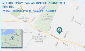 ZESPÓŁ REHABILITACJI DOMOWEJ - NIEPUBLICZNY ZAKŁAD OPIEKI ZDROWOTNEJ REH-MED - WARSZAWSKA 148,  SANNIKI