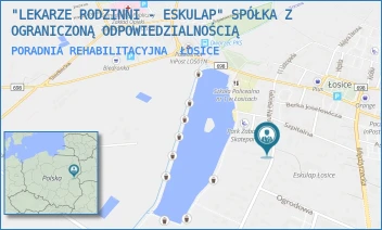 PORADNIA REHABILITACYJNA - "LEKARZE RODZINNI - ESKULAP" SPÓŁKA Z OGRANICZONĄ ODPOWIEDZIALNOŚCIĄ - NARUTOWICZA 5,  ŁOSICE