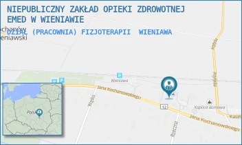 DZIAŁ (PRACOWNIA) FIZJOTERAPII - NIEPUBLICZNY ZAKŁAD OPIEKI ZDROWOTNEJ EMED W WIENIAWIE - KOCHANOWSKIEGO 86,  WIENIAWA