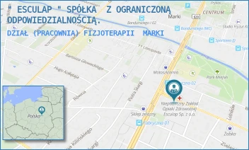 DZIAŁ (PRACOWNIA) FIZJOTERAPII - " ESCULAP " SPÓŁKA  Z OGRANICZONĄ ODPOWIEDZIALNOŚCIĄ. - FABRYCZNA 1,  MARKI