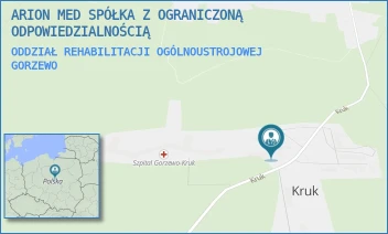 ODDZIAŁ REHABILITACJI OGÓLNOUSTROJOWEJ - ARION MED SPÓŁKA Z OGRANICZONĄ ODPOWIEDZIALNOŚCIĄ - KRUK 5,  GORZEWO