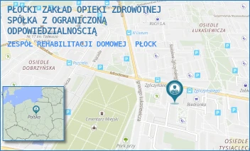 ZESPÓŁ REHABILITACJI DOMOWEJ - PŁOCKI ZAKŁAD OPIEKI ZDROWOTNEJ SPÓŁKA Z OGRANICZONĄ ODPOWIEDZIALNOŚCIĄ - TYSIĄCLECIA 13,  PŁOCK