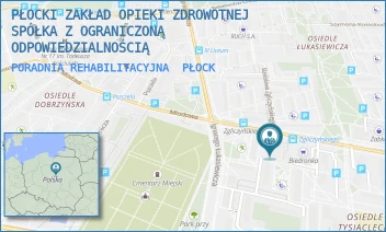 PORADNIA REHABILITACYJNA - PŁOCKI ZAKŁAD OPIEKI ZDROWOTNEJ SPÓŁKA Z OGRANICZONĄ ODPOWIEDZIALNOŚCIĄ - TYSIĄCLECIA 13,  PŁOCK