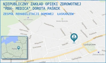 ZESPÓŁ REHABILITACJI DOMOWEJ - NIEPUBLICZNY ZAKŁAD OPIEKI ZDROWOTNEJ "REH- MEDICA" DOROTA PAŚNIK - ALEJOWA 5,  ŁASKARZEW