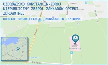 ODDZIAŁ REHABILITACJI - UZDROWISKO KONSTANCIN-ZDRÓJ NIEPUBLICZNY ZESPÓŁ ZAKŁADÓW OPIEKI ZDROWOTNEJ - SUE RYDER 1,  KONSTANCIN-JEZIORNA