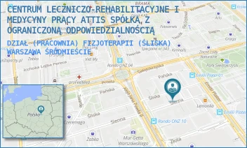 DZIAŁ (PRACOWNIA) FIZJOTERAPII (ŚLISKA) - CENTRUM LECZNICZO-REHABILITACYJNE I MEDYCYNY PRACY ATTIS SPÓŁKA Z OGRANICZONĄ ODPOWIEDZIALNOŚCIĄ - ŚLISKA 5,  WARSZAWA ŚRÓDMIEŚCIE