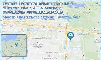 OŚRODEK REHABILITACJI DZIENNEJ - CENTRUM LECZNICZO-REHABILITACYJNE I MEDYCYNY PRACY ATTIS SPÓŁKA Z OGRANICZONĄ ODPOWIEDZIALNOŚCIĄ - GÓRCZEWSKA 89,  WARSZAWA WOLA