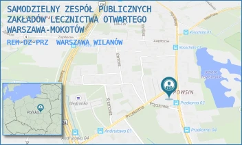 REH-DZ-PRZ - SAMODZIELNY ZESPÓŁ PUBLICZNYCH ZAKŁADÓW LECZNICTWA OTWARTEGO WARSZAWA-MOKOTÓW - PRZYCZÓŁKOWA 33,  WARSZAWA WILANÓW