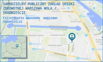 FIZJOTERAPIA DRAGONÓW - SAMODZIELNY PUBLICZNY ZAKŁAD OPIEKI ZDROWOTNEJ WARSZAWA WOLA - ŚRÓDMIEŚCIE - DRAGONÓW 6A,  WARSZAWA ŚRÓDMIEŚCIE