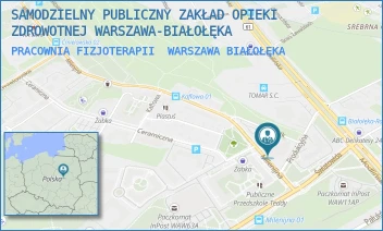 PRACOWNIA FIZJOTERAPII - SAMODZIELNY PUBLICZNY ZAKŁAD OPIEKI ZDROWOTNEJ WARSZAWA-BIAŁOŁĘKA - MILENIJNA 4,  WARSZAWA BIAŁOŁĘKA