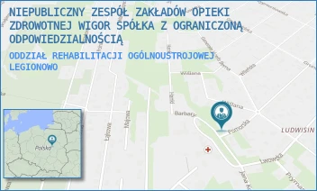 ODDZIAŁ REHABILITACJI OGÓLNOUSTROJOWEJ - NIEPUBLICZNY ZESPÓŁ ZAKŁADÓW OPIEKI ZDROWOTNEJ WIGOR SPÓŁKA Z OGRANICZONĄ ODPOWIEDZIALNOŚCIĄ - POMORSKA 26,  LEGIONOWO