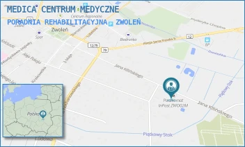 PORADNIA REHABILITACYJNA - MEDICA CENTRUM MEDYCZNE - KILIŃSKIEGO 50,  ZWOLEŃ