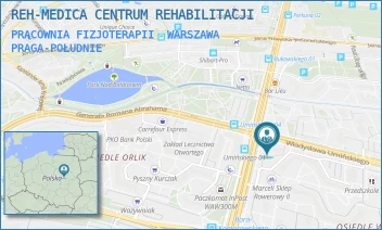 PRACOWNIA FIZJOTERAPII - SED E. NOWACKA, D. WRÓBLEWSKA SPÓŁKA JAWNA - GEN. AUGUSTA EMILA FIELDORFA "NILA" 18,  WARSZAWA PRAGA-POŁUDNIE