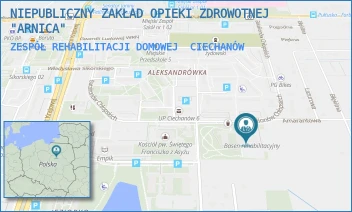 ZESPÓŁ REHABILITACJI DOMOWEJ - NIEPUBLICZNY ZAKŁAD OPIEKI ZDROWOTNEJ "ARNICA" - BATALIONÓW CHŁOPSKICH 12,  CIECHANÓW