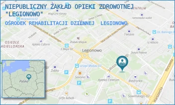 OŚRODEK REHABILITACJI DZIENNEJ - NIEPUBLICZNY ZAKŁAD OPIEKI ZDROWOTNEJ "LEGIONOWO" - SOWIŃSKIEGO 4,  LEGIONOWO