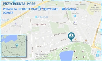 PORADNIA REHABILITACJI MEDYCZNEJ - PRZYCHODNIA MOJA - DRAWSKA 29/98,  WARSZAWA OCHOTA