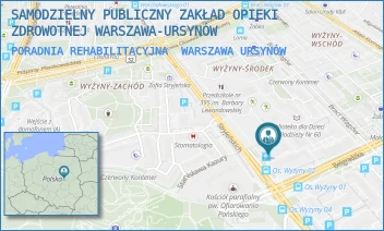 PORADNIA REHABILITACYJNA - SAMODZIELNY PUBLICZNY ZAKŁAD OPIEKI ZDROWOTNEJ WARSZAWA-URSYNÓW - NA UBOCZU 5,  WARSZAWA URSYNÓW